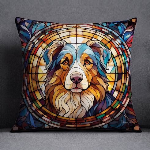Australian Shepherd Suncatcher Design Cushion
